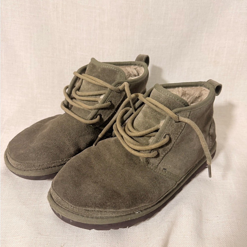 UGG Green Chukka Boots with Suede Finish